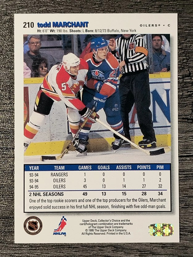 1995-96 Collector's Choice #210 Todd Marchant