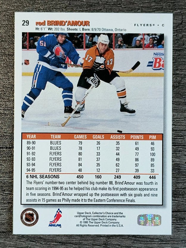 1995-96 Collector's Choice #29 Rod Brind'Amour
