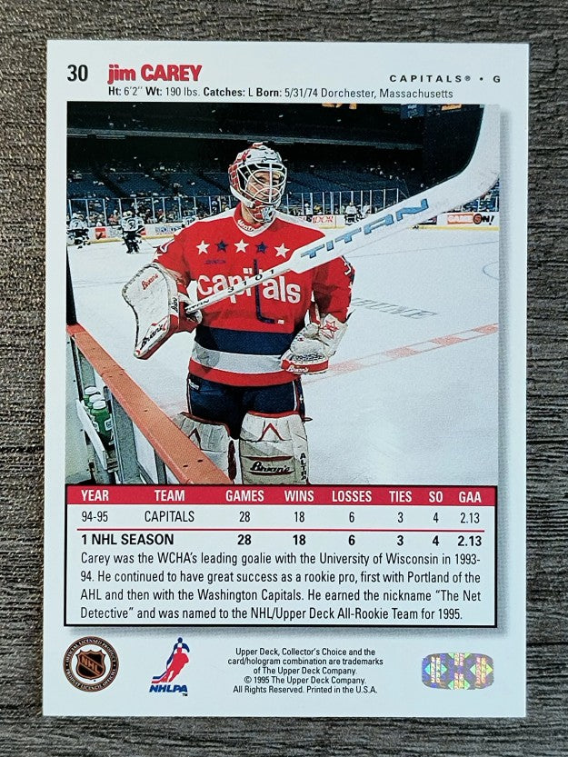 1995-96 Collector's Choice #30 Jim Carey