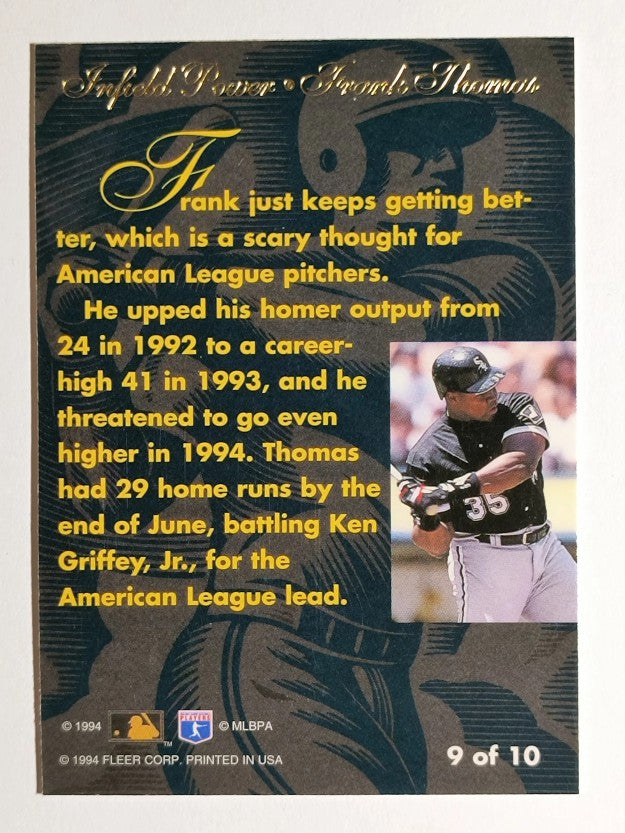 1994 Flair Infield Power #9 Frank Thomas