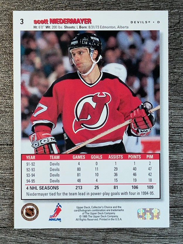 1995-96 Collector's Choice #3 Scott Niedermayer