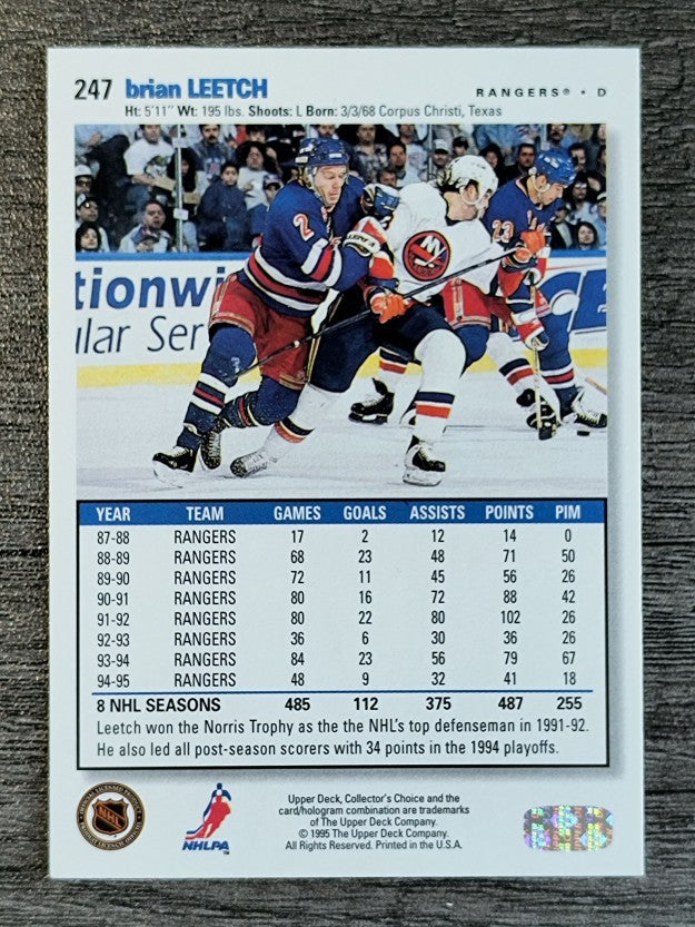 1995-96 Collector's Choice #247 Brian Leetch