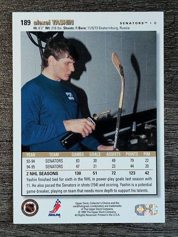 1995-96 Collector's Choice #189 Alexei Yashin