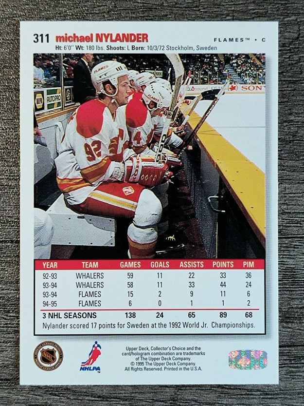 1995-96 Collector's Choice #311 Michael Nylander