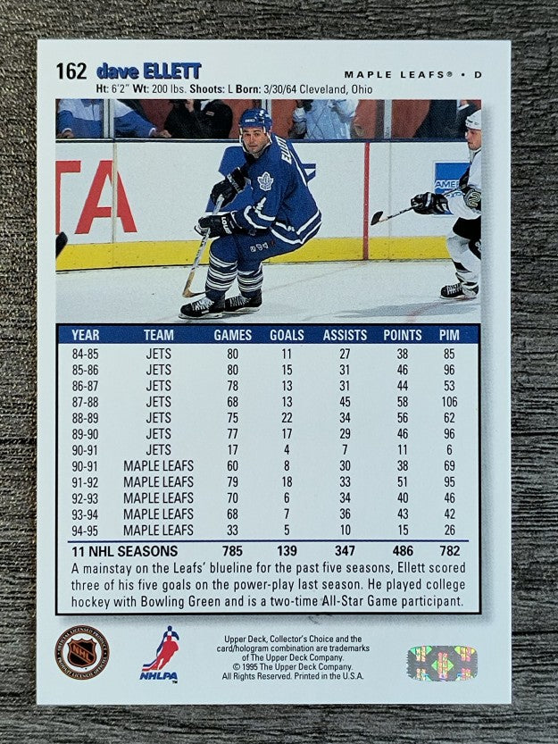 1995-96 Collector's Choice #162 Dave Ellett