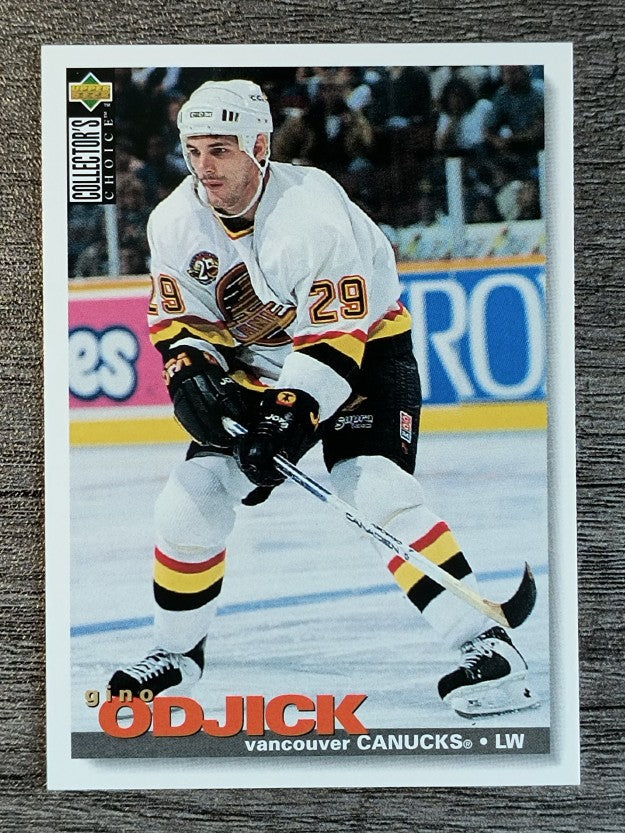 1995-96 Collector's Choice #290 Gino Odjick