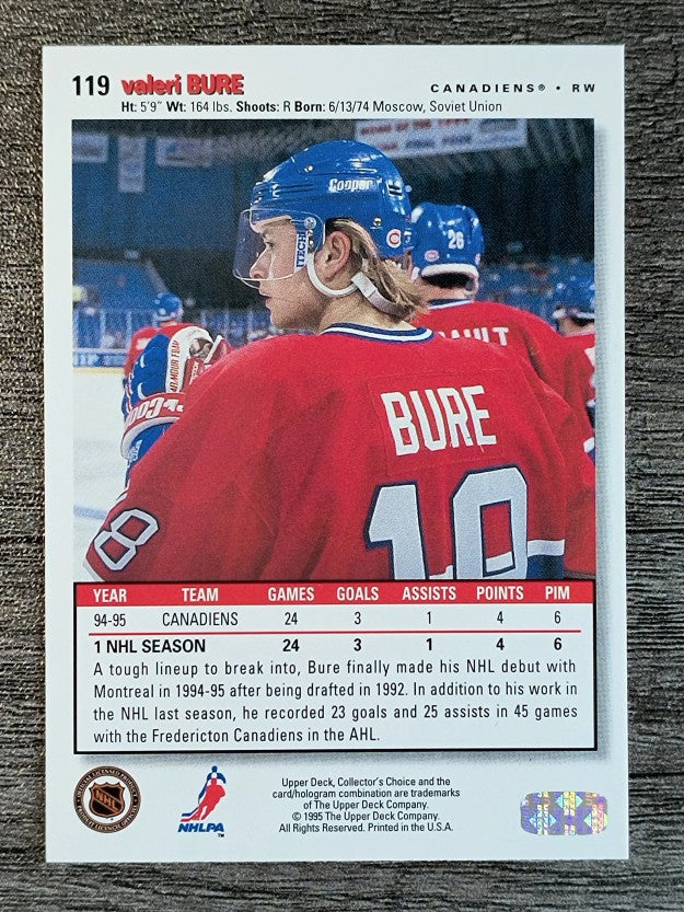 1995-96 Collector's Choice #119 Valeri Bure