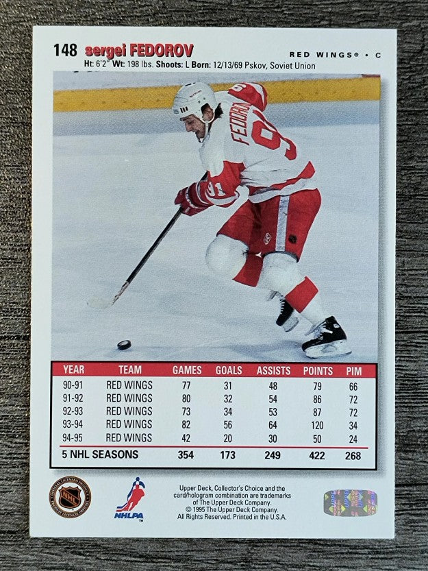 1995-96 Collector's Choice #148 Sergei Fedorov