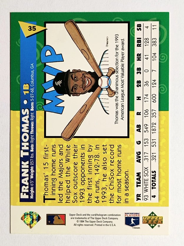 1994 Fun Pack #35 Frank Thomas