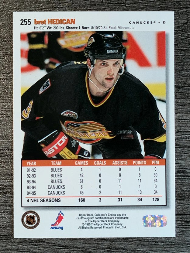 1995-96 Collector's Choice #255 Bret Hedican