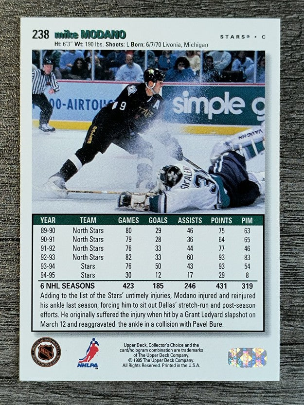 1995-96 Collector's Choice #238 Mike Modano