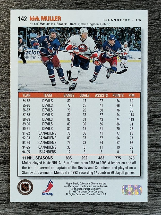 1995-96 Collector's Choice #142 Kirk Muller