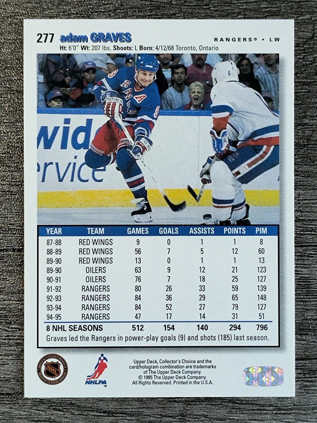 1995-96 Collector's Choice #277 Adam Graves