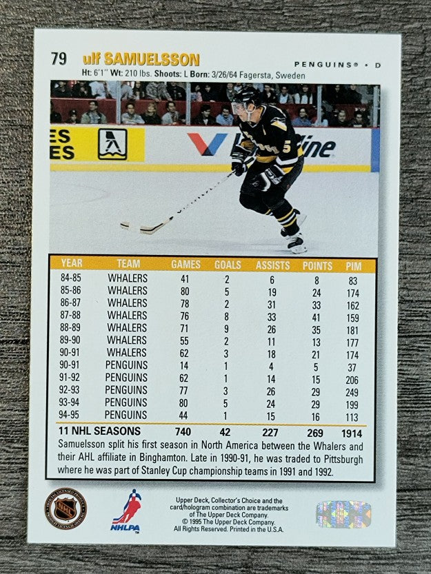 1995-96 Collector's Choice Player's Club #79 Ulf Samuelsson