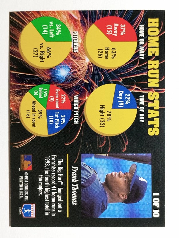 1994 Leaf Power Brokers #1 Frank Thomas
