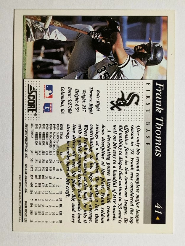 1994 Score Gold Rush #41 Frank Thomas