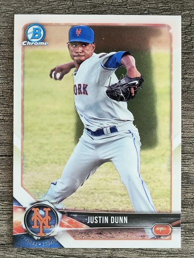 2018 Bowman Chrome Prospects #BCP82 Justin Dunn