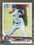 2018 Bowman Chrome Prospects #BCP82 Justin Dunn