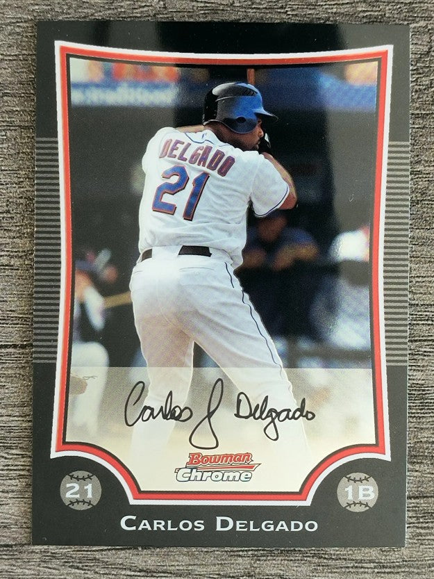2009 Bowman Chrome #136 Carlos Delgado