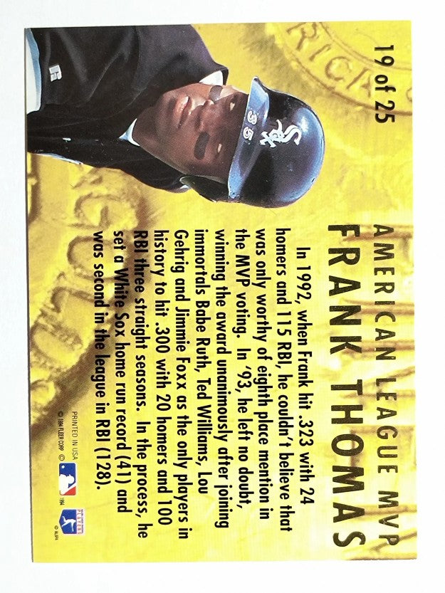 1994 Ultra Award Winners #19 Frank Thomas