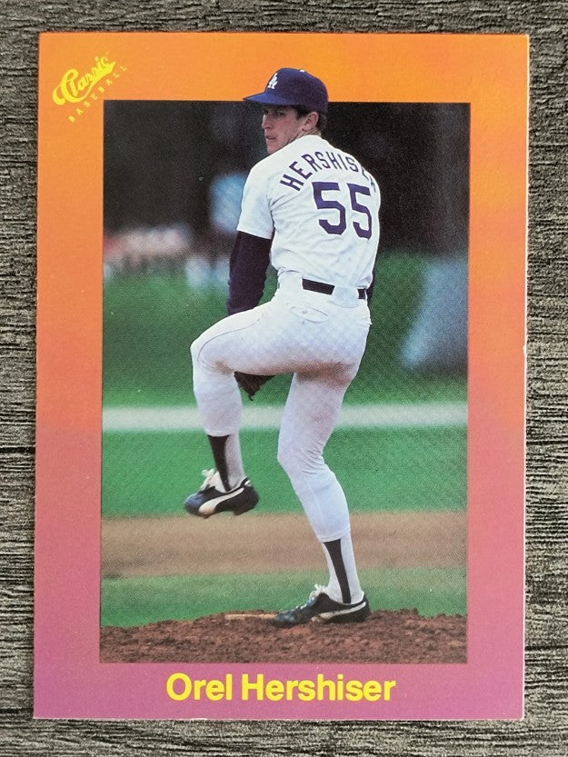1989 Classic Travel Orange #105 Orel Hershiser