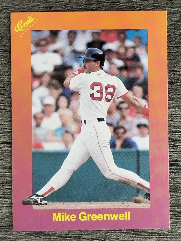 1989 Classic Travel Orange #149 Mike Greenwell