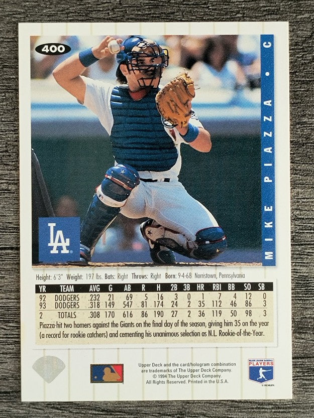 1994 Collector's Choice #400 Mike Piazza