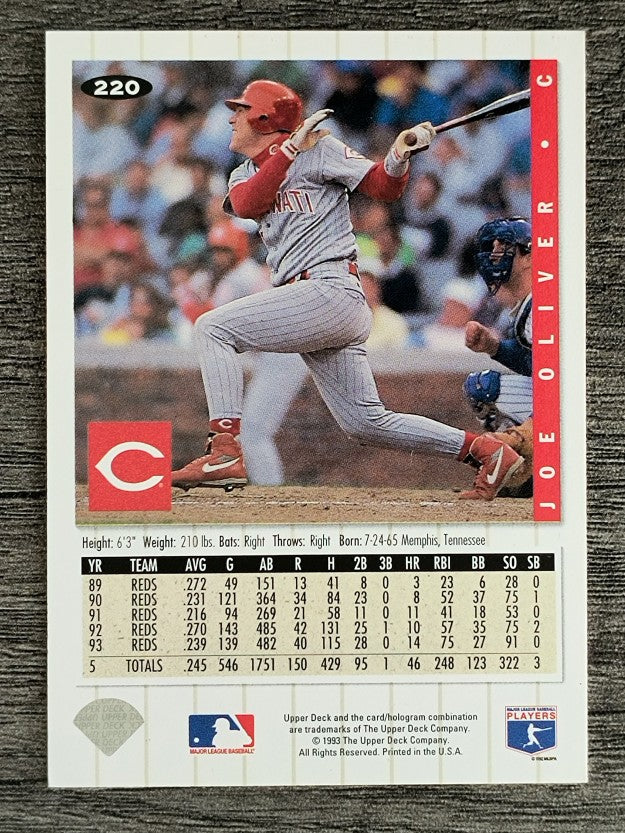 1994 Collector's Choice #220 Joe Oliver