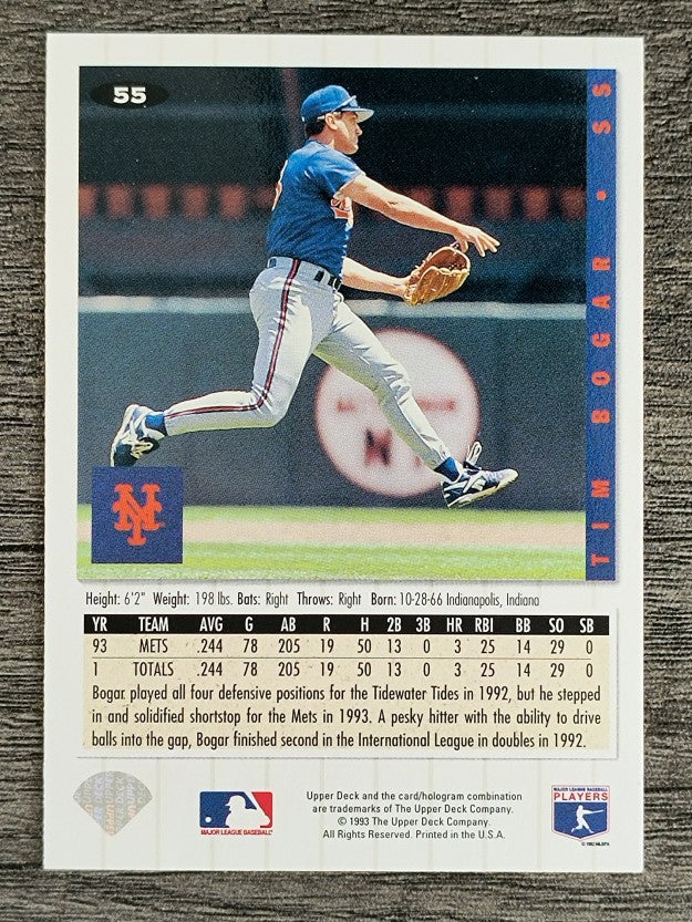 1994 Collector's Choice #55 Tim Bogar