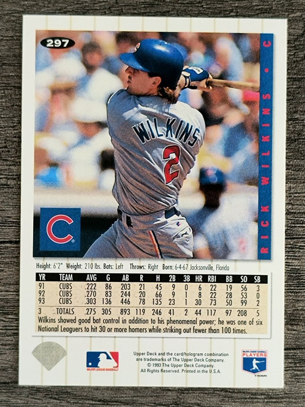 1994 Collector's Choice #297 Rick Wilkins