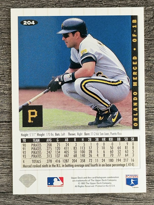 1994 Collector's Choice #204 Orlando Merced