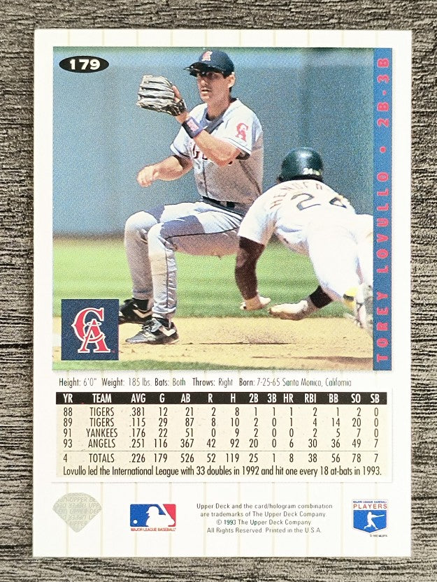 1994 Collector's Choice #179 Torey Lovullo