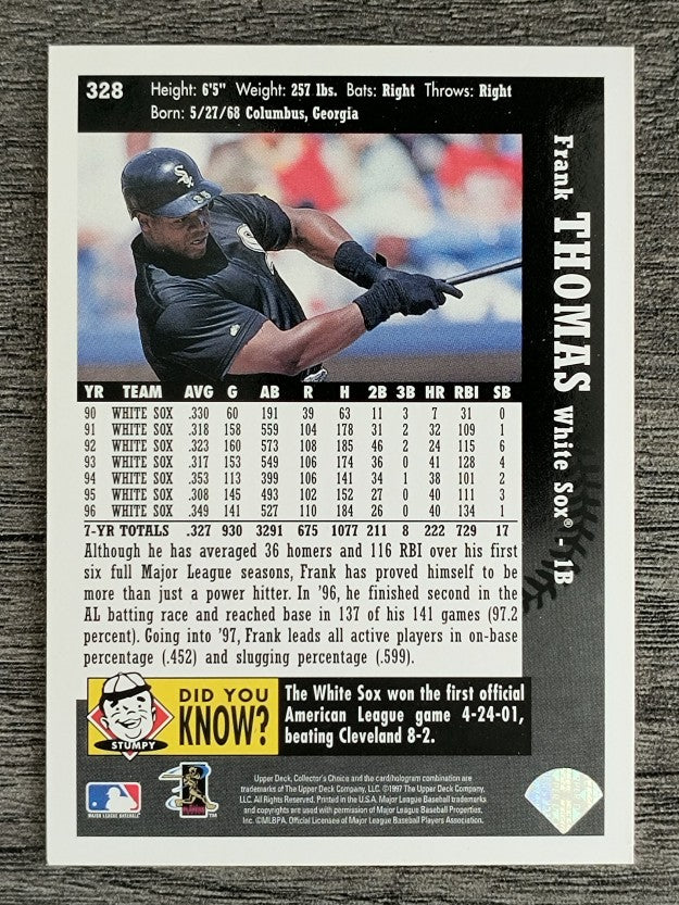 1997 Collector's Choice #328 Frank Thomas GHL
