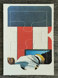 1987 Donruss Roberto Clemente Puzzle #25 Clemente Puzzle 25-27