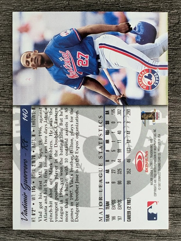 1998 Donruss #140 Vladimir Guerrero