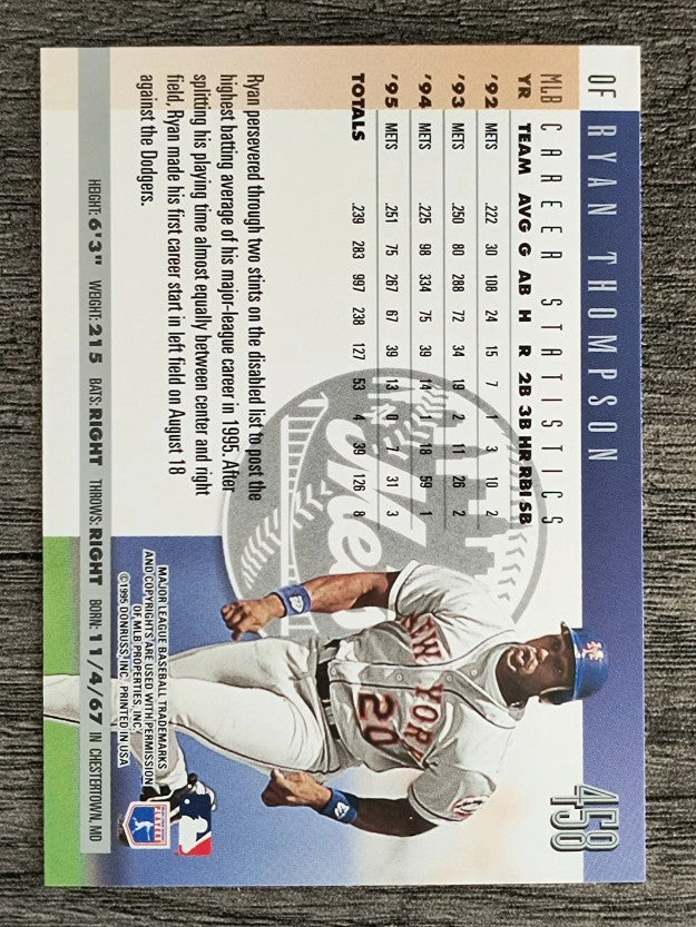 1996 Donruss #458 Ryan Thompson