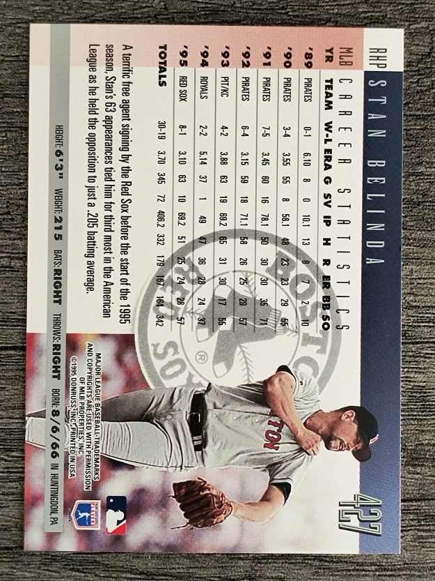 1996 Donruss #427 Stan Belinda