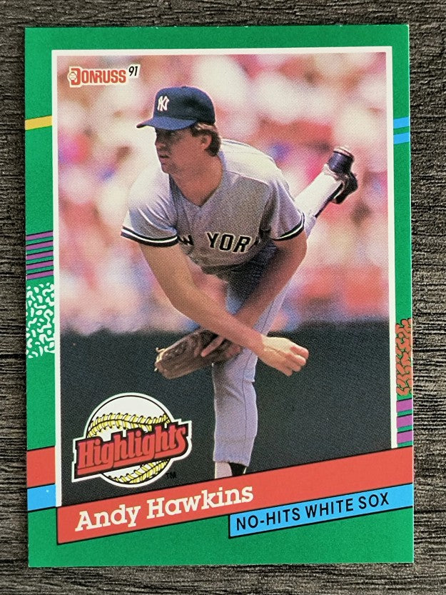 1991 Donruss Bonus Cards #BC12B Andy Hawkins COR/No Hits White Sox