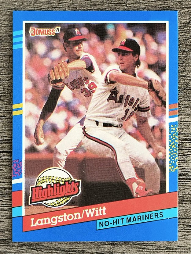 1991 Donruss Bonus Cards #BC1 Mark Langston/Mike Witt