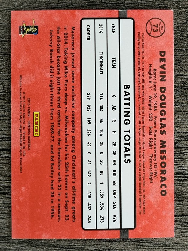2015 Donruss #73 Devin Mesoraco