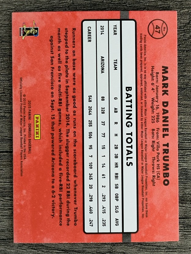 2015 Donruss #47 Mark Trumbo