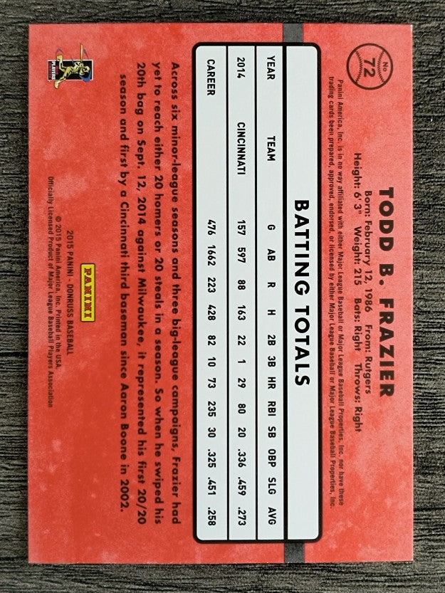 2015 Donruss #72 Todd Frazier