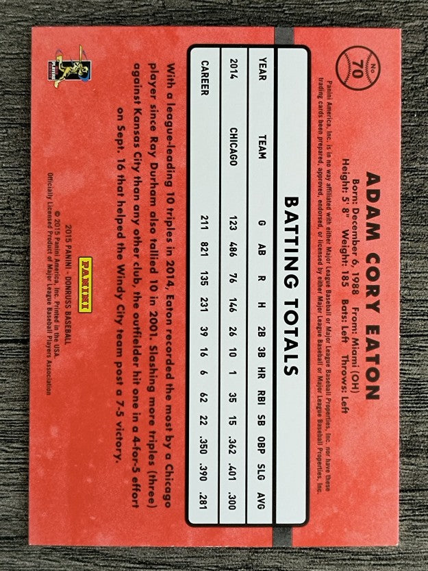 2015 Donruss #70 Adam Eaton