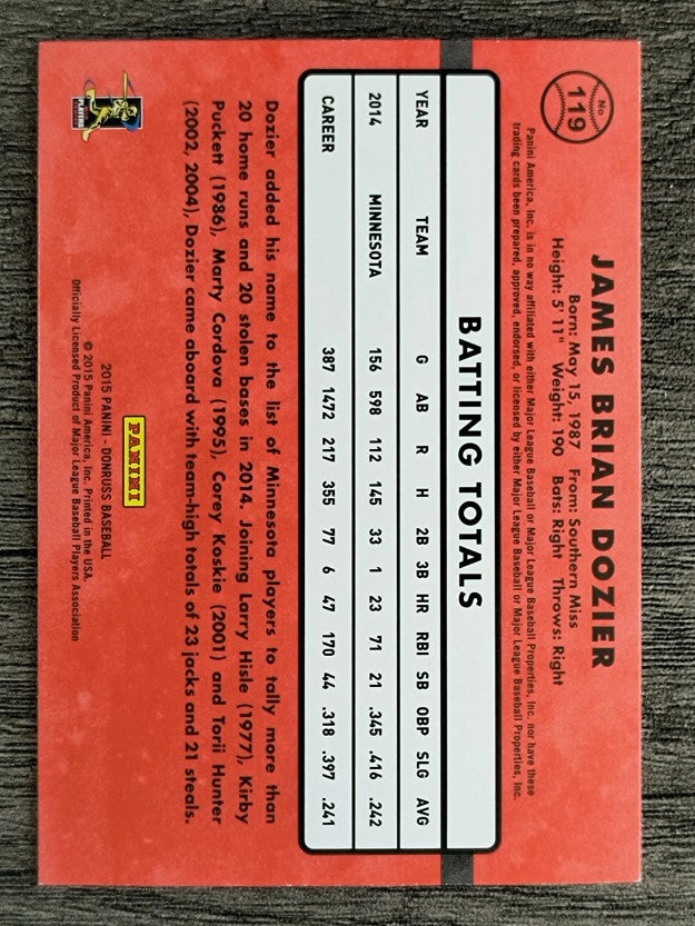 2015 Donruss #119 Brian Dozier