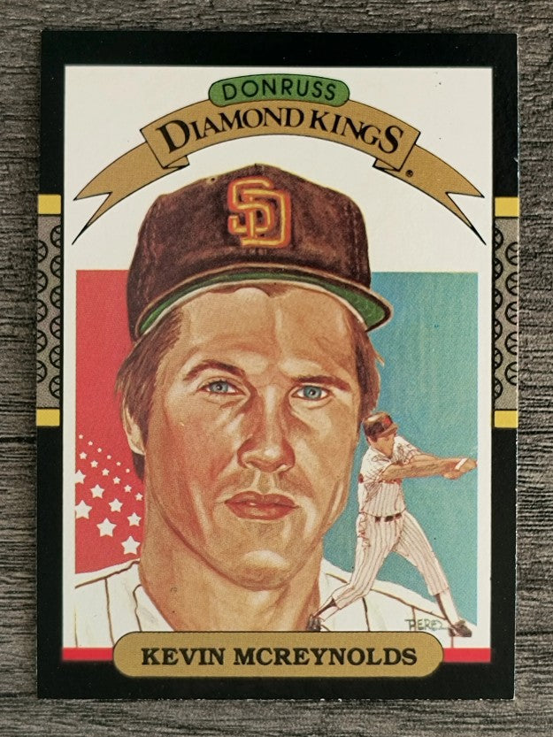 1987 Donruss #14B Kevin McReynolds DK/COR Yellow in Donruss Diamond Kings
