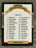 1987 Donruss #27 DK Checklist 1-26