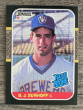 1987 Donruss #28 B.J. Surhoff RC