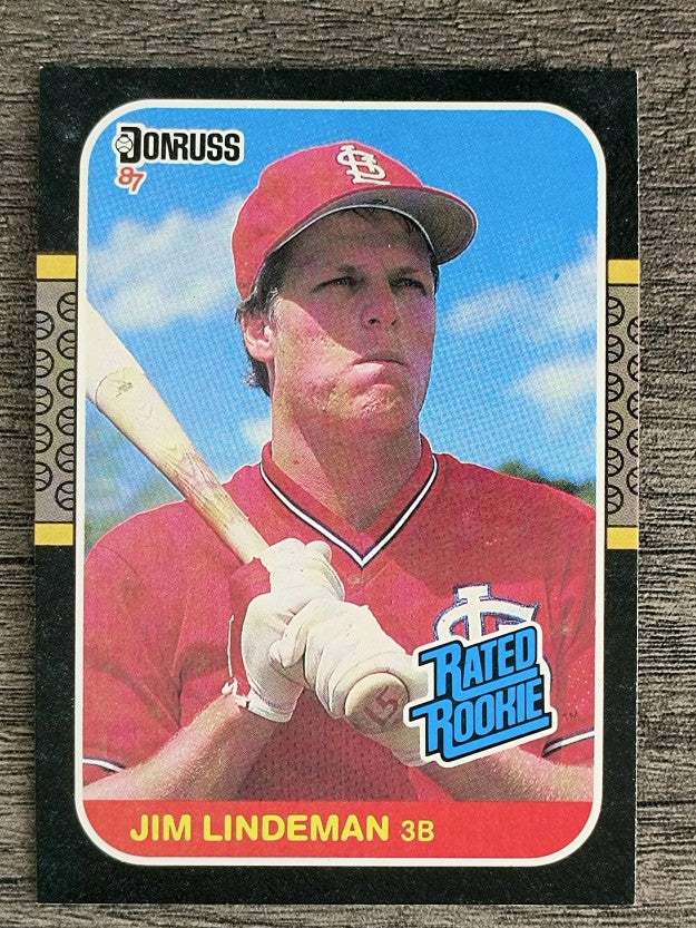 1987 Donruss #37 Jim Lindeman RC