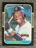 1987 Donruss #80 Chris Brown