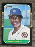 1987 Donruss #107 Lou Whitaker